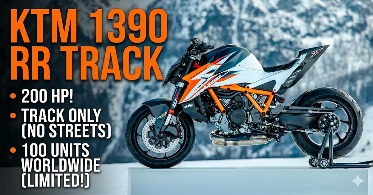 2026 KTM 1390 Super Duke RR Track
