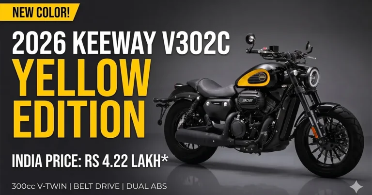 2026 Keeway V302C Yellow Edition