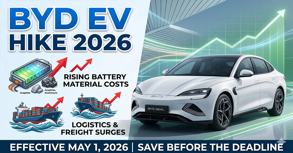 BYD electric vehicle price hike 2026