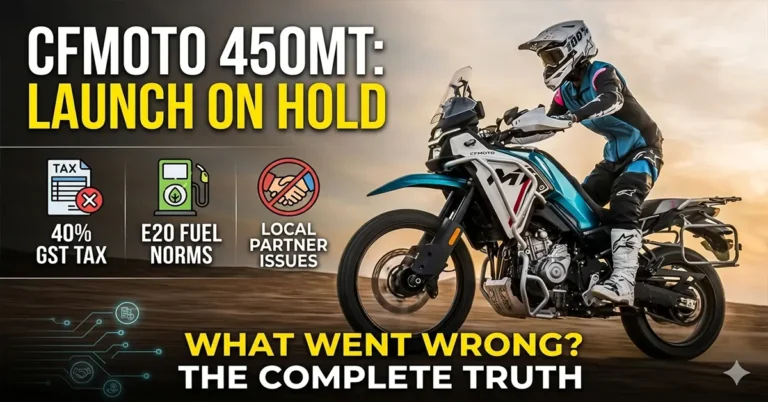 CFMoto 450MT India launch indefinitely paused
