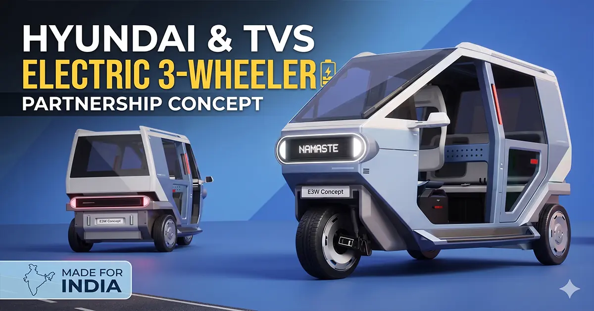 Hyundai and TVS electric 3-wheeler partnership
