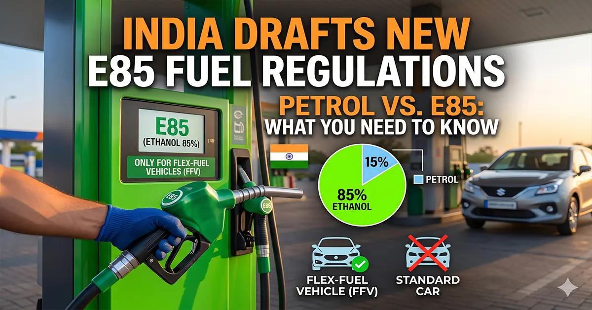 India drafts new regulations for E85 fuel