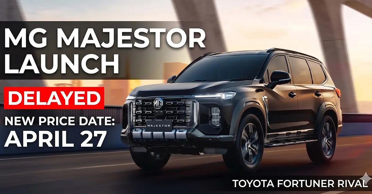 MG Majestor price reveal delayed to April 27