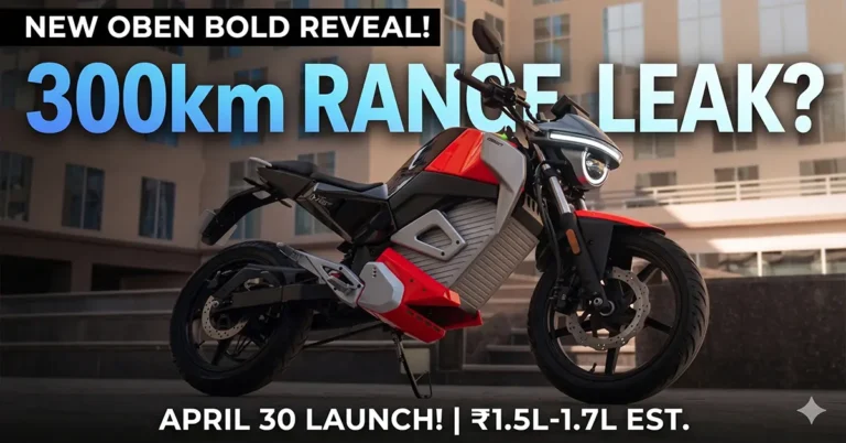 Oben Electric new motorcycle April 30 launch