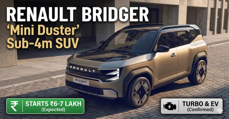 Renault Bridger sub 4m SUV in India