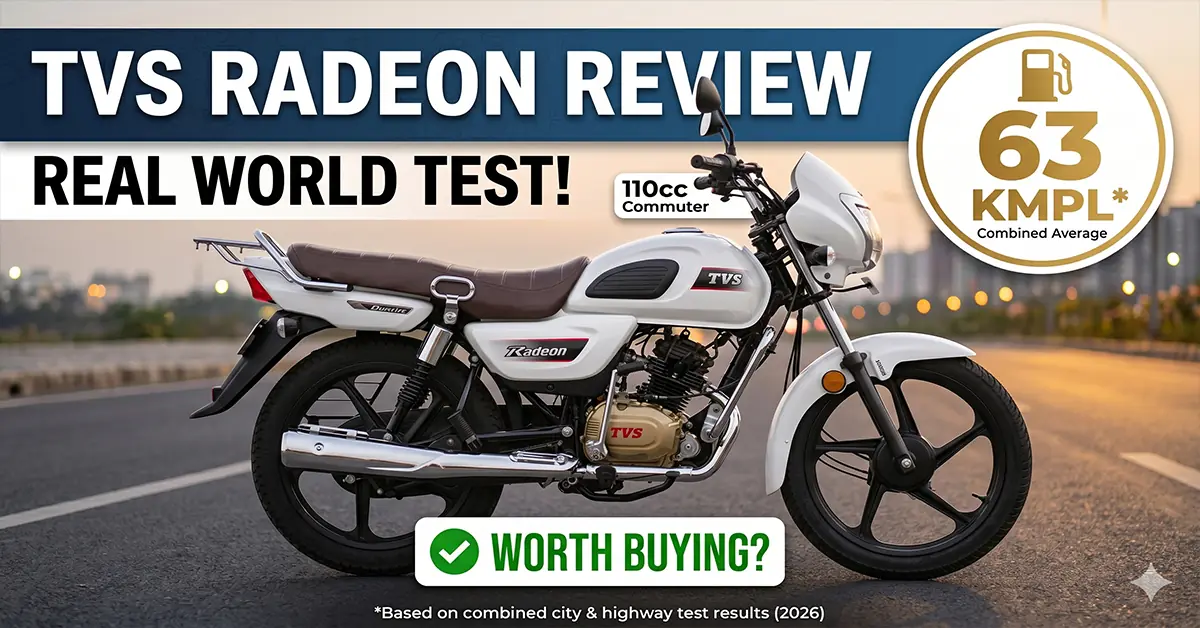 TVS Radeon real world mileage test