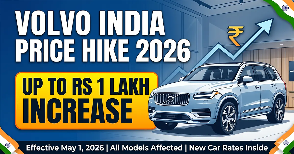 Volvo India price hike 2026