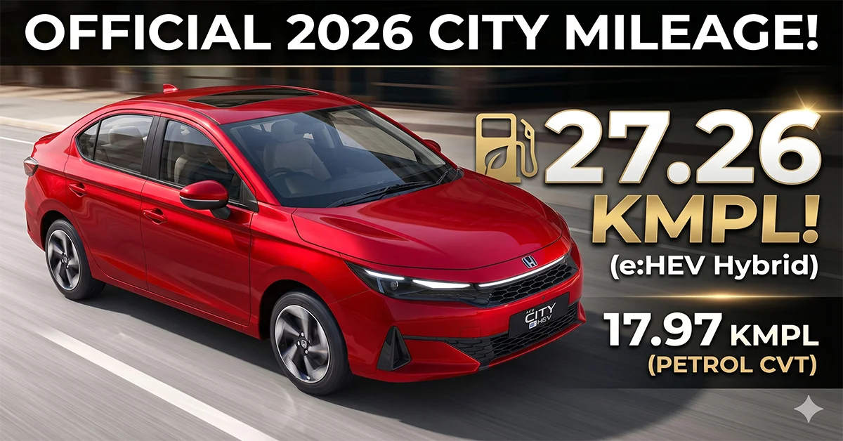 2026 Honda City Facelift Mileage