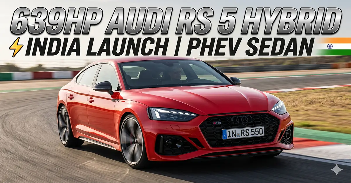 Audi RS 5 hybrid sedan India