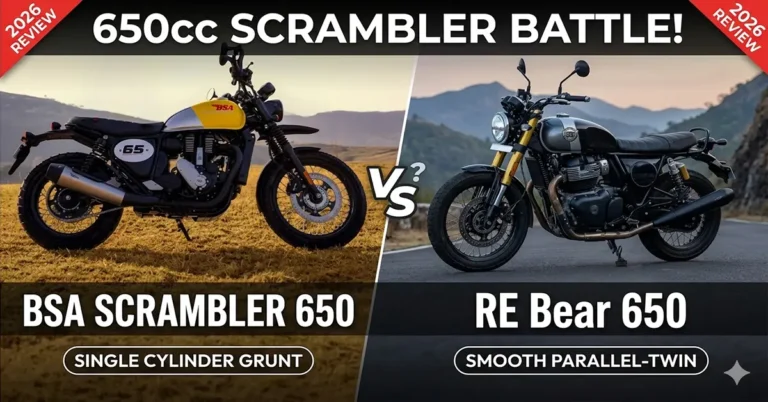 BSA Scrambler 650 vs Royal Enfield Bear 650 comparison