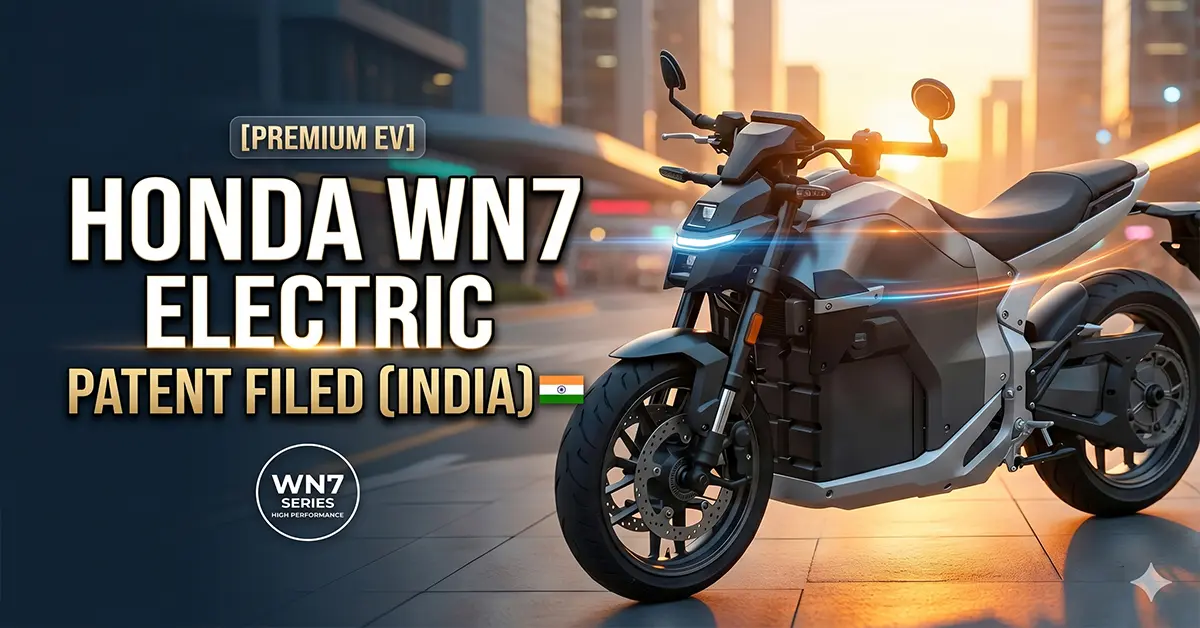 Honda WN7 electric motorcycle patent in India