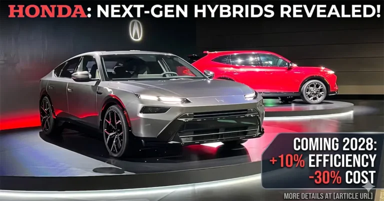 Honda next-gen hybrid sedan and SUV prototypes