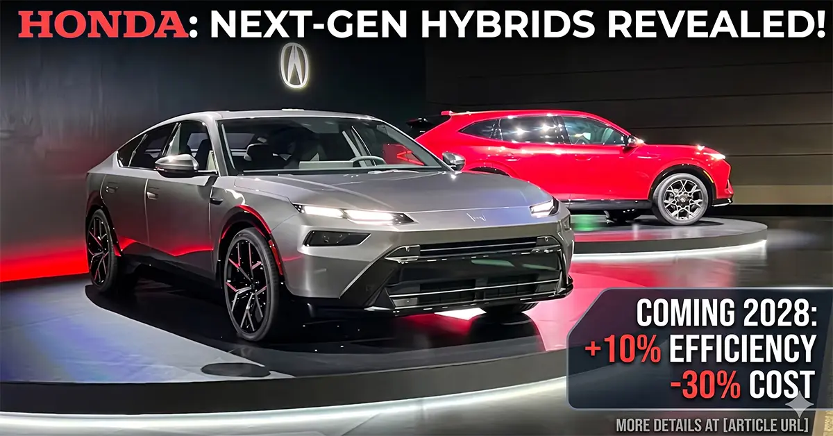 Honda next-gen hybrid sedan and SUV prototypes