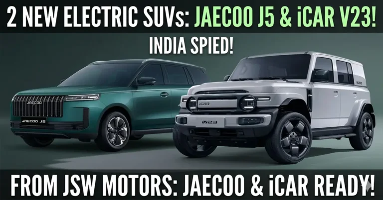 JSW Motors Jaecoo J5 and iCar V23