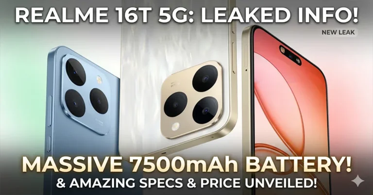 Realme 16T 5G marketing images leak