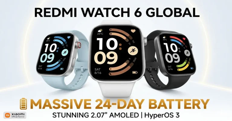 Redmi Watch 6 global launch battery life