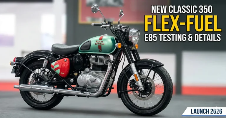 Royal Enfield Classic 350 Flex-Fuel spy shots