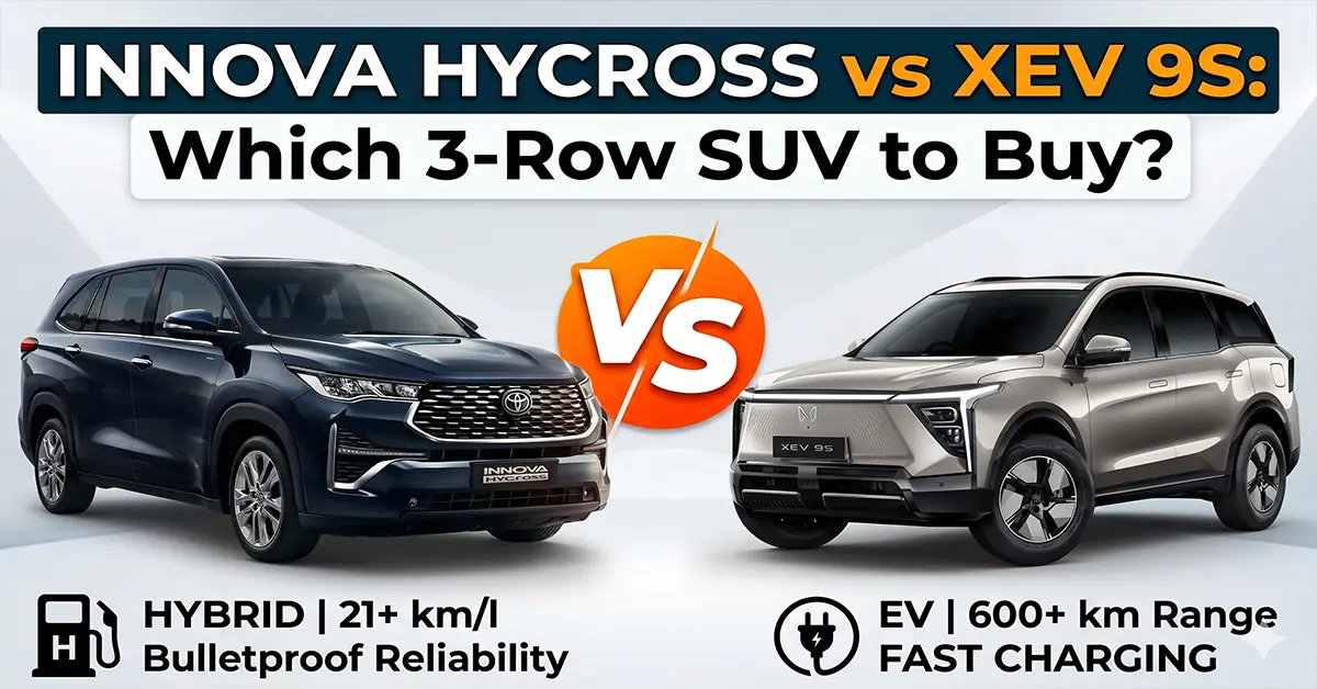 Toyota Innova Hycross vs Mahindra XEV 9S