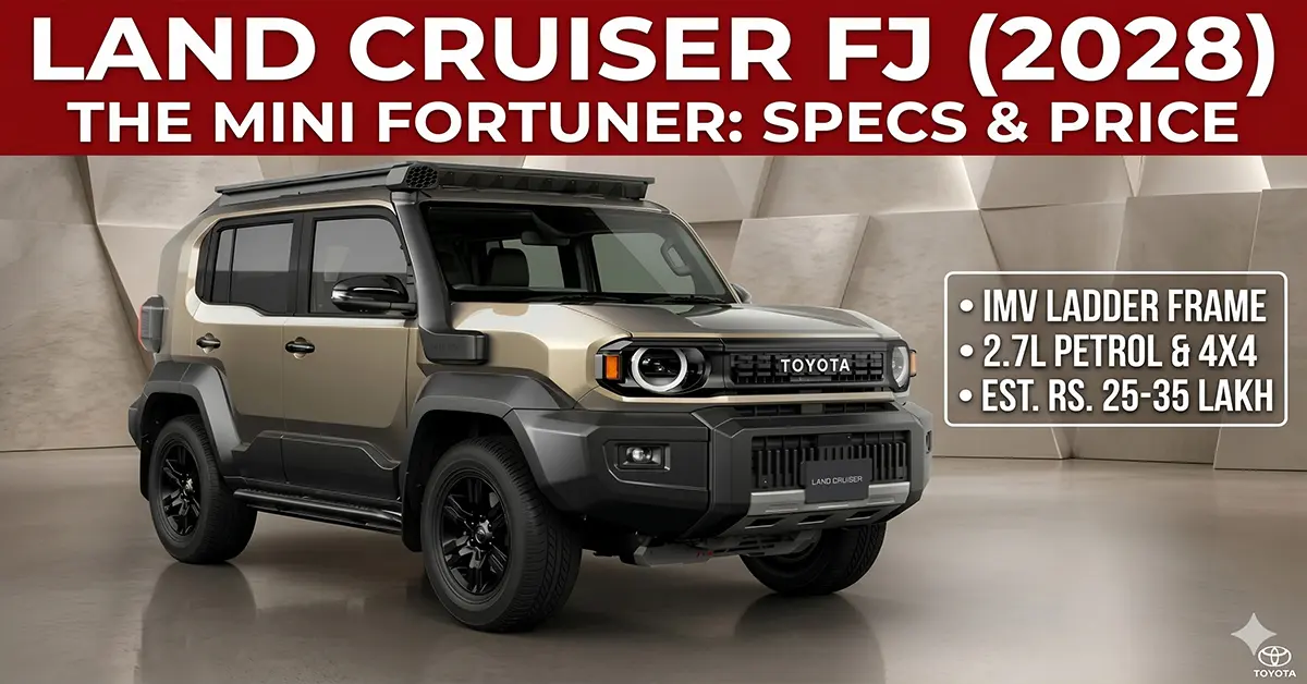 Toyota Land Cruiser FJ 2028 India Launch