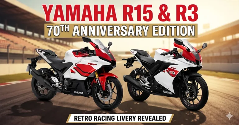 Yamaha R15 and R3 70th Anniversary Edition