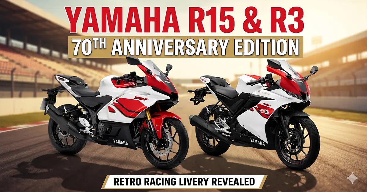 Yamaha R15 and R3 70th Anniversary Edition