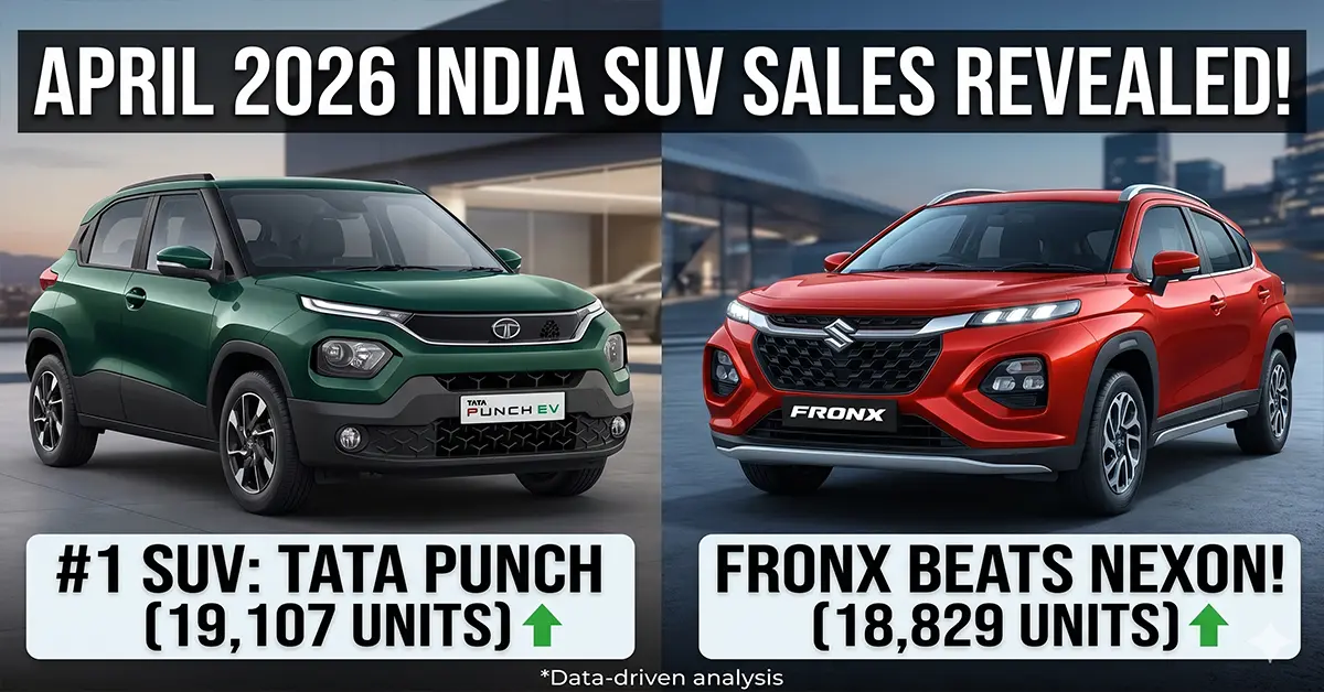 best selling SUVs in India April 2026