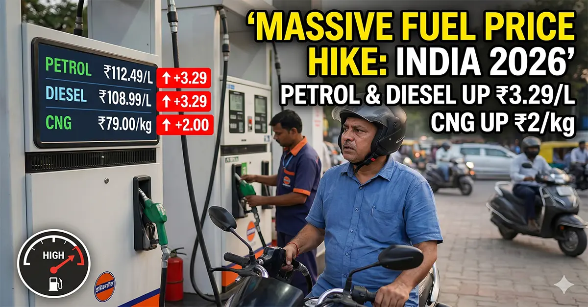massive fuel price hike in India 2026