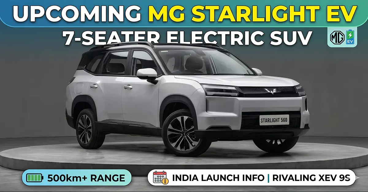 upcoming MG Starlight EV 7-seater SUV