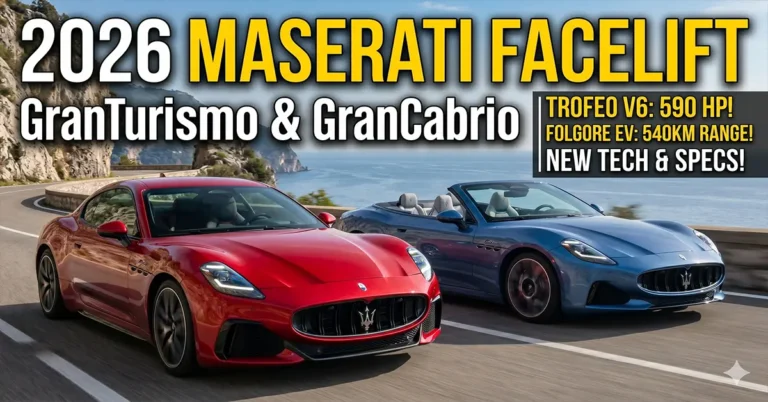 2026 Maserati GranTurismo and GranCabrio facelift