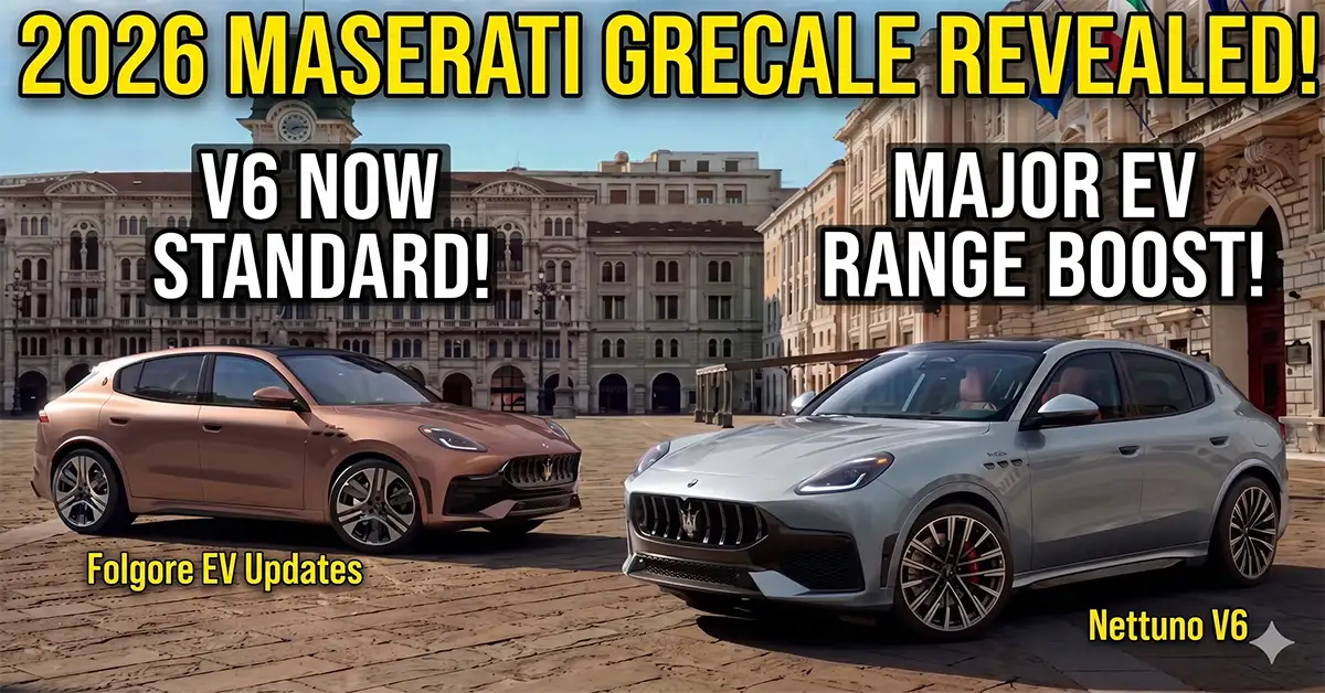 2026 Maserati Grecale Folgore Facelift Revealed