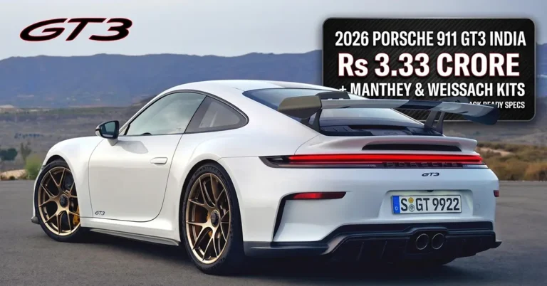 2026 Porsche 911 GT3 India launch price