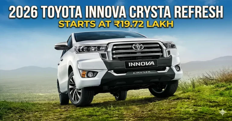 2026 Toyota Innova Crysta design refresh