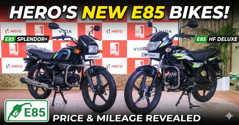 Hero Splendor Plus E85 Flex Fuel