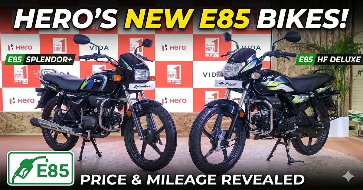 Hero Splendor Plus E85 Flex Fuel