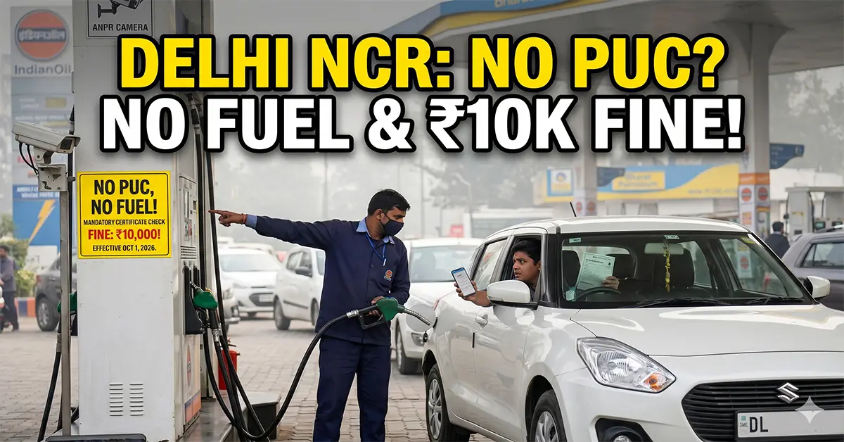 No PUC No Fuel policy in Delhi NCR