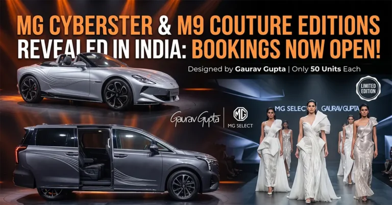 MG Cyberster M9 Couture Edition India