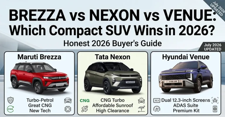 Maruti Brezza vs Tata Nexon vs Hyundai Venue